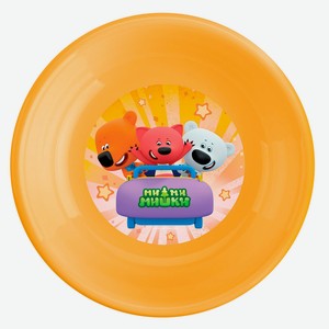 Тарелка детская  Ми-ми-мишки  глубокая с декором МИКС 18.5 см