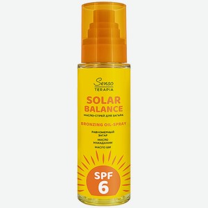 SENSOTERAPIA Масло-спрей для загара Solar Balance, 120 мл