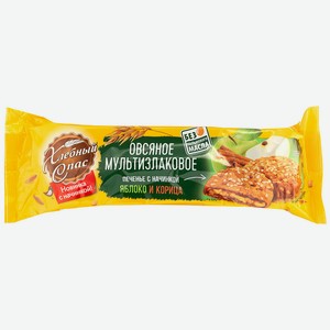 Печ.сдоб.Овсяное  Мультизлаковое  с нач. Яблоко и корица 250