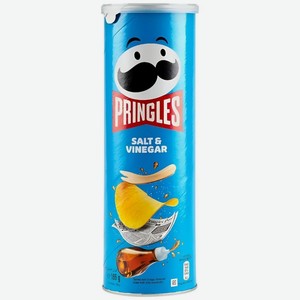 Чипсы Pringles картофельные со вкусом соли и уксуса, 165г, 165 г