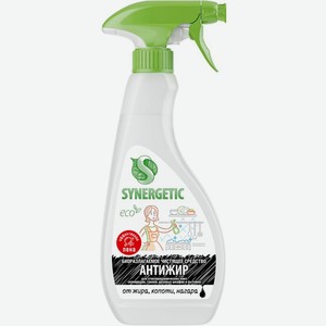 Средство Synergetic Антижир чистящее для удаления жира, копоти и нагара 500мл, 500 мл