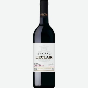 Вино Chateau l Eclair Cabernet красное сухое 10-12% 750мл, 750 мл