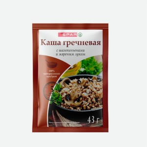 Каша SPAR гречневая шампиньоны и жареный лук 43гр