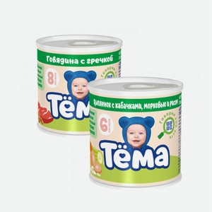 Пюре мясное ТЕМА в ассортименте 90гр
