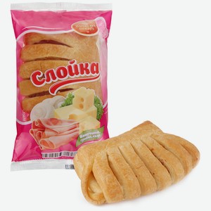 Слойка Волжский пекарь ветчина-грибы-сыр, 60 г