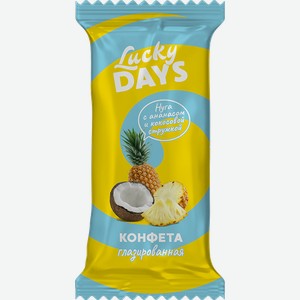 Нуга LUCKY DAYS® с ананасом и кокосовой стружкой , 100г