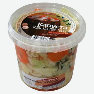 Капуста квашеная Белоручка по-деревенски, 1 кг,  ведерко