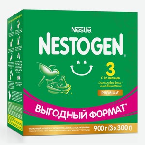 Детская смесь Nestogen 3 молочная с 12 месяцев, 900 г