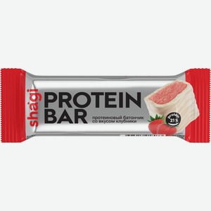 Батончики SHAGI протеиновые клубника 21% 00-00007854, Россия, 40 г