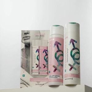 FORMULA SEXY Подарочный набор для женщин с феромонами №4 без SLS, парабенов, 250 мл + 250 мл