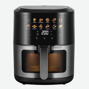 RED SOLUTION Аэрогриль COLORSENSE W265, Цвет: черный/серый