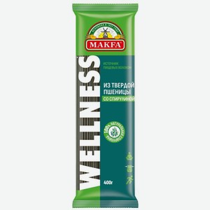 Макароны Makfa Wellness Спагетти со спирулиной, 400г, 400 г