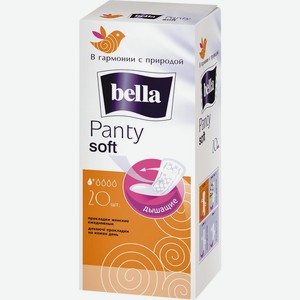 Прокладки BELLA Panty Soft ежедн., Россия, 20 шт