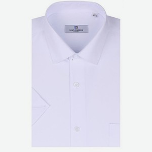 DS001T-1k Рубашка муж. с кор.рук бел.44-45