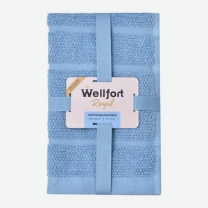 Махровое полотенце 30*50см синее Royal Wellfort Piksie
