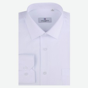 DS001T-1 Рубашка муж. с дл.рук бел.42-43