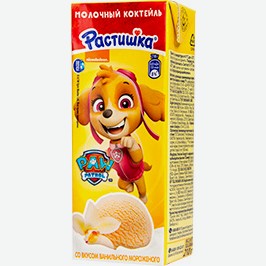Молочный Коктейль Растишка, Ванильное Мороженое, 2%, 210 Г