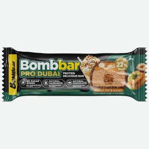 Батончик BombBar Ореховый раф с хрустящим тестом, 45г, 45 г