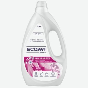 Гель-концентрат для стирки Ecqwa Smart Fox Color, 2.4л, 2.4 л