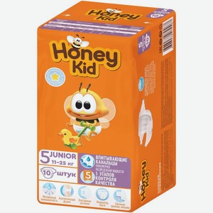 Подгузники Honey Kid Junior 11-25кг 10шт, 10 шт