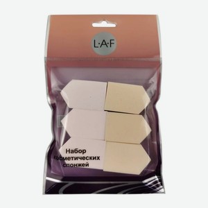 Набор косметических спонжей LAF для корректора в ассортименте 16г 10*6*2см