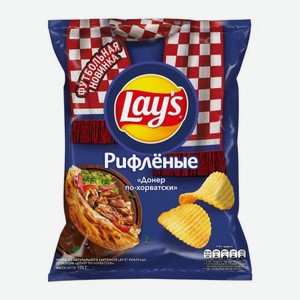 Чипсы Рифлёные со вкусом Донер по хорватски Lays 105г