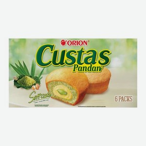 Пирожное со вкусом пандана Custas Pandan Orion 138г