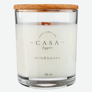 CASA LEGGERA Свеча в стекле Milk&Honey, 150 мл