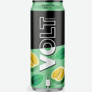 Напиток Volt energy со вкусом помело и мяты тонизирующий газированный 0.45л, 450 мл