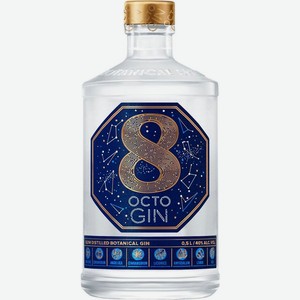 Джин Octo Gin 40% 0.5л, 500 мл
