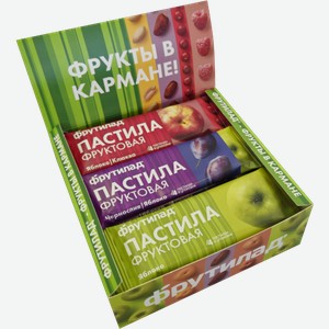 Пастила со вкусом яблоко/яблоко-черника/яблоко-клюква Фрутилад 30г в ассортименте