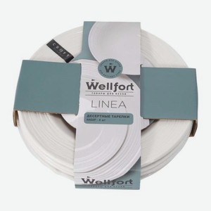 Набор десертных тарелок Wellfort 20см 4шт