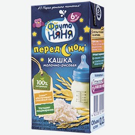Кашка Фрутоняня, Молочно-рисовая, 200 Мл