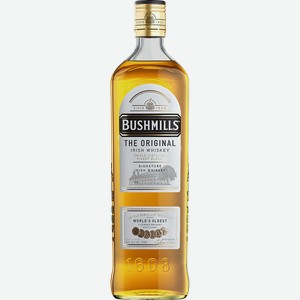 Виски BUSHMILLS Бушмиллз Ориджинал Ирландский купажированный, 40%, п/у/без п/у, 0.7л