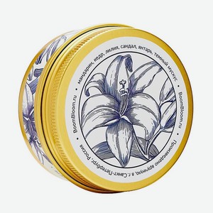 BOOM BLOOM Свеча ароматическая Black Lily And Amber, 90 г