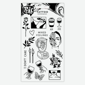 P.INK Наклейки-тату переводные Арт хаус, 1 шт.