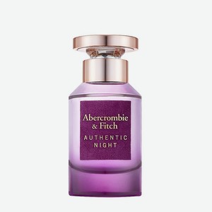ABERCROMBIE & FITCH Authentic Night Women, Парфюмерная вода, спрей 50 мл