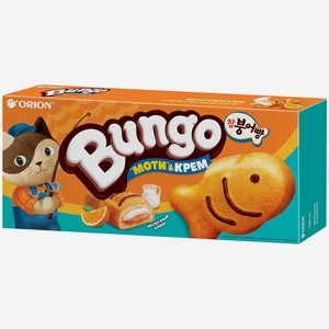 Пирожное бисквитное Bungo Апельсиновый моти&крем 120г