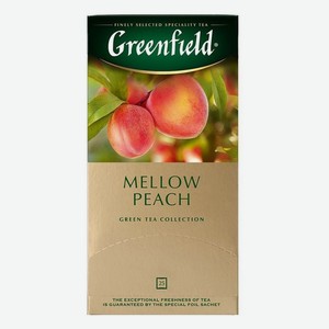 Чай зеленый Greenfield Сочный персик (Mellow Peach) в пакетиках 25 шт. х 1.8 г