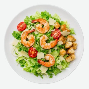 Салат O!LIFE/ОЛАЙФ Цезарь с креветками 220г
