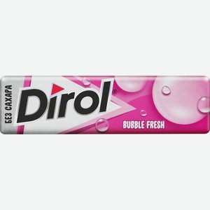 Жевательная резинка DIROL без сахара со вкусом мяты и фруктов, Россия, 13,6 г