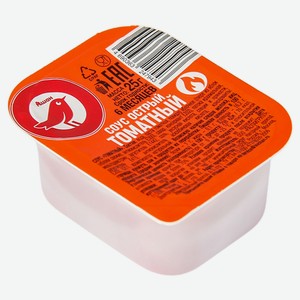 Соус томатный АШАН Красная птица острый, 25 г