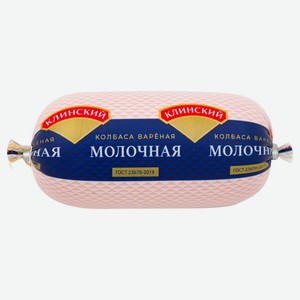 Колбаса вареная «Клинский МК» Молочная из свинины и говядины ГОСТ, 400 г