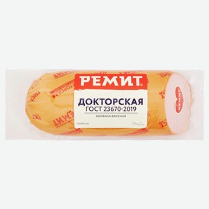 Колбаса вареная «Ремит» Докторская из свинины и говядины ГОСТ, 500 г
