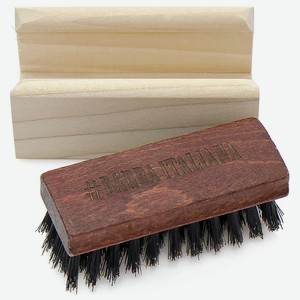 BARBA ITALIANA Щётка для усов и бороды Solengo, Тёмная, 1 шт