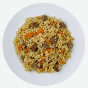 Плов с говядиной замороженный п/ф Домашняя еда от Кузьмича, 250г, 250 г