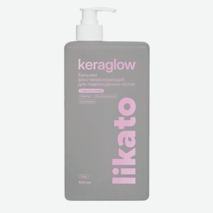 Бальзам для волос Likato Professional Keraglow восстанавливающий с кератином, 1л, 1 л