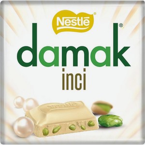 Шоколад белый NESTLE Damak с кусочками фисташек, 60г