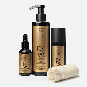 DIVA DIAMOND Набор косметики  Комплексный уход за лицом  4 в 1, 1 шт.