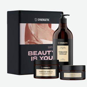 SYNERGETIC Парфюмированный набор для ухода за телом BEAUTY IS YOU с ароматом табак-ваниль, 1 шт.